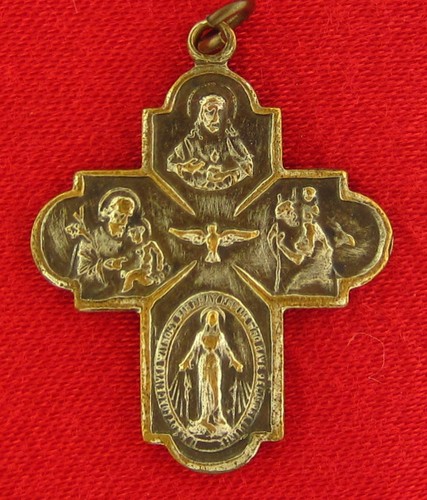 Four way cross medal - cross, jesus