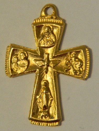 Catholic gold tone religious